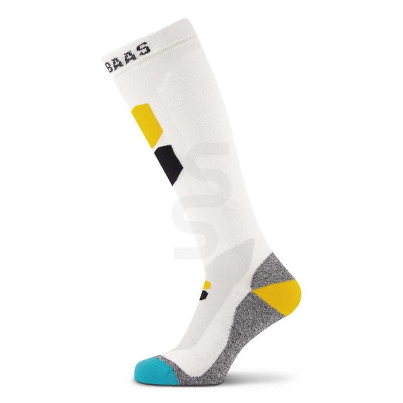 Poederbaas Technical Ski Socks Bamboo Freeride Wit